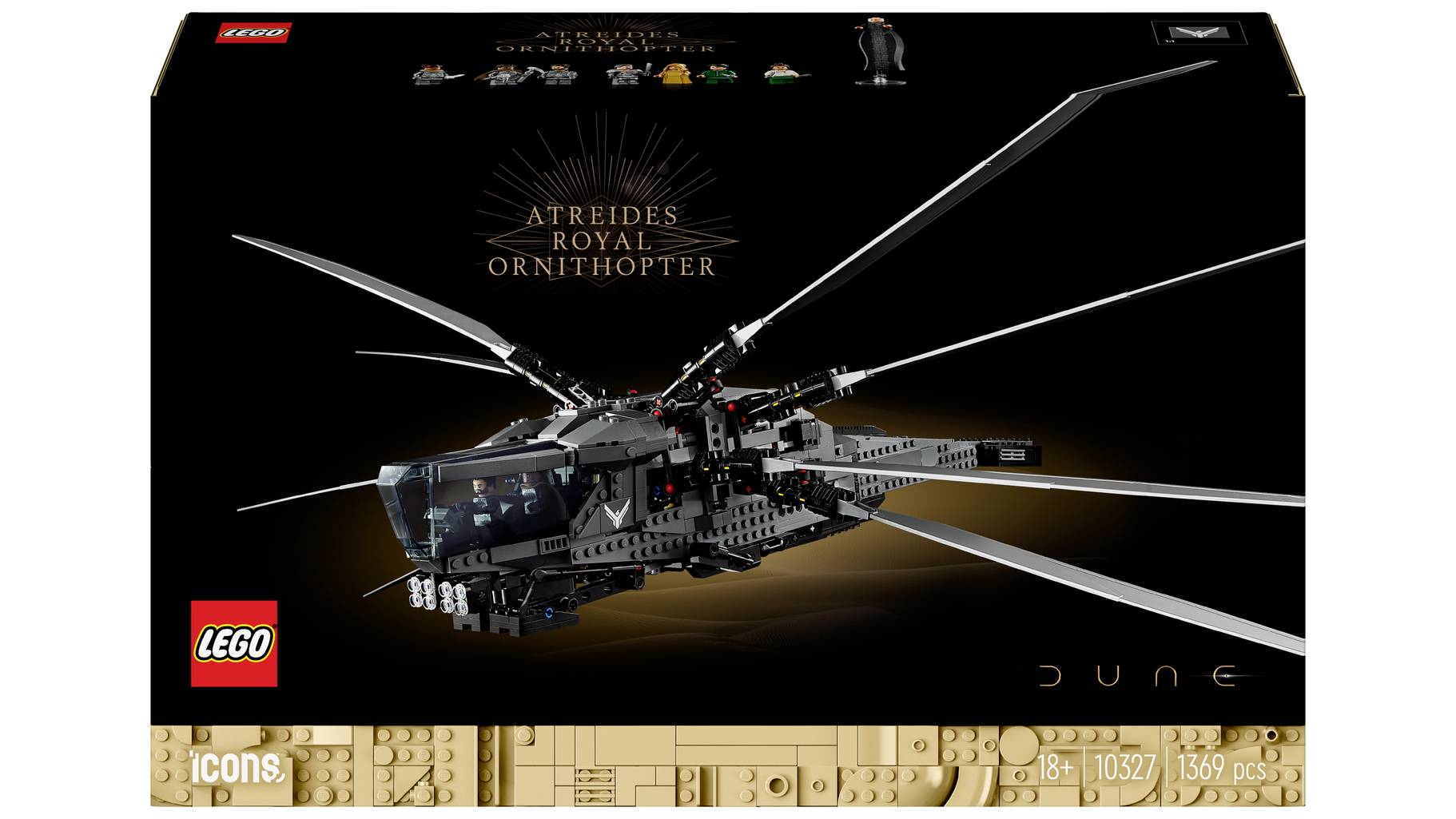 LEGO® Dune Atreides Royal Ornithopter (10327) | LEGO® Icons / 2 Wochen mieten