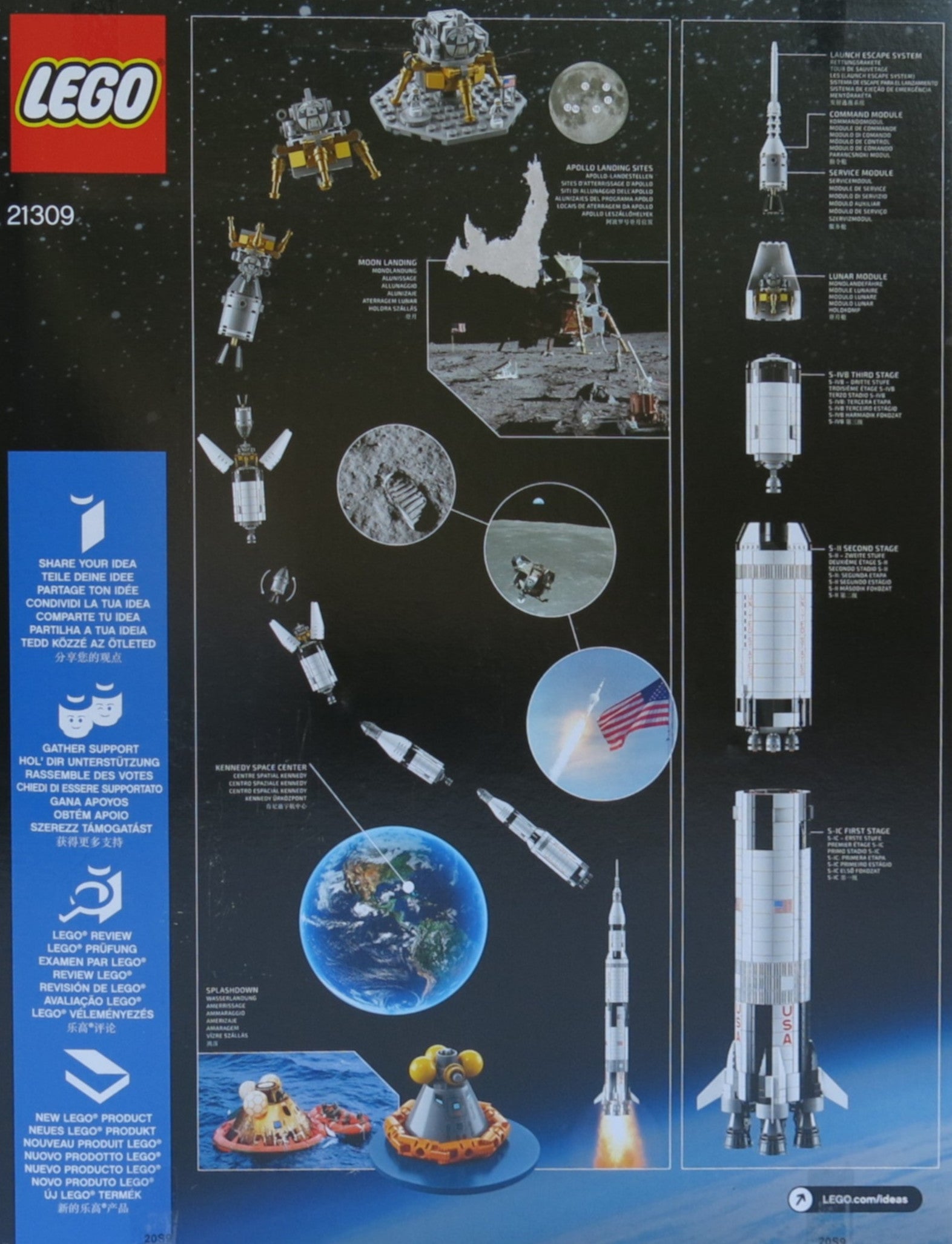 Lunar Module Lego Saturn V Reedition Lego 92176 Lego 21309 Ideas